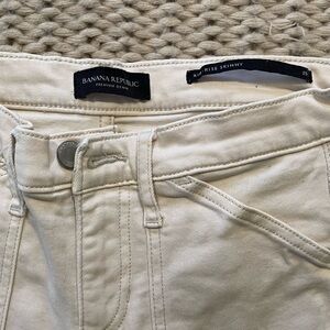 Banana Republic Skinny White Jeans
